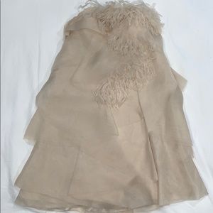 Ermanno Scervino woman short dress ivory size 42